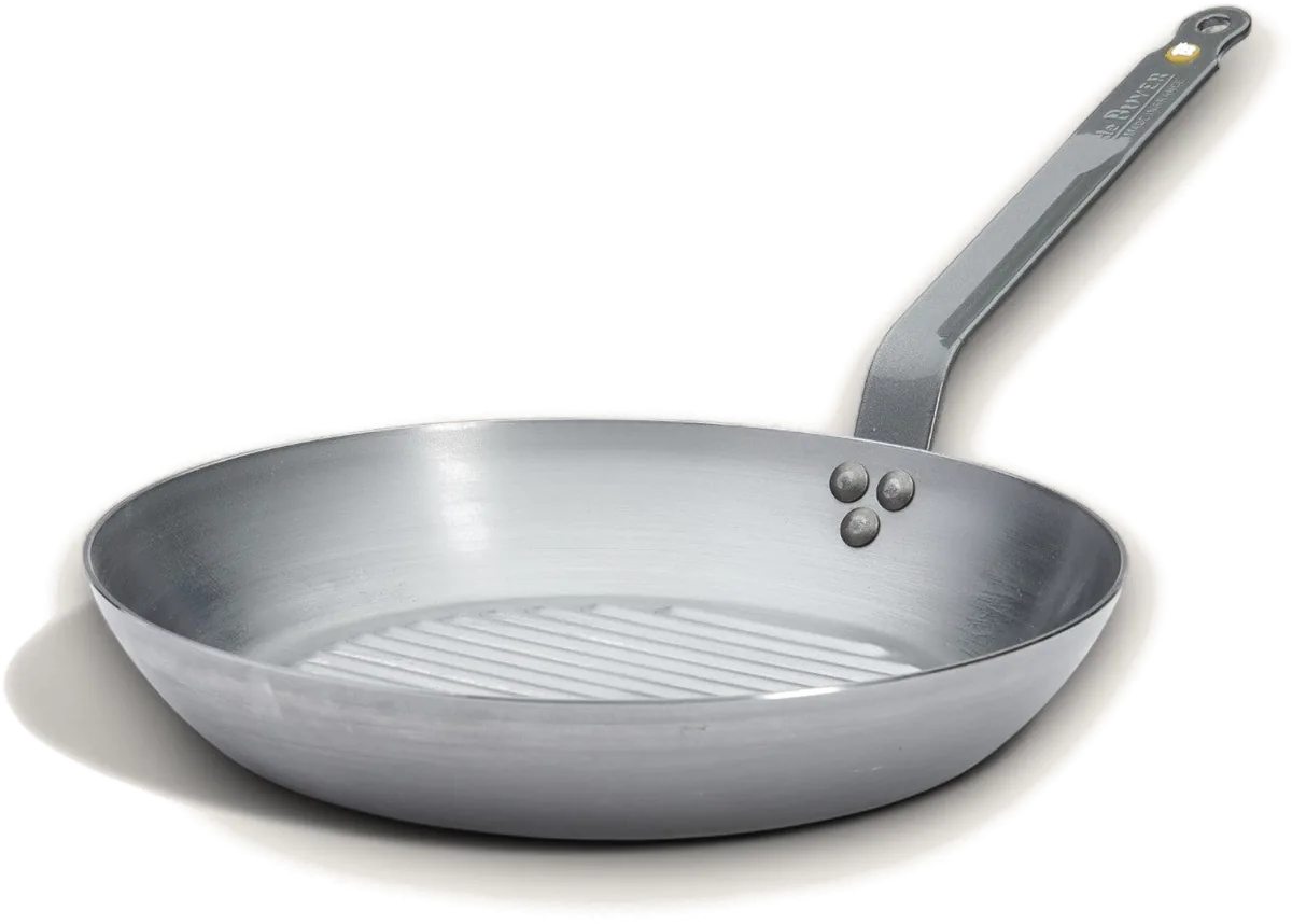 De Buyer MINERAL B Carbon Steel Grill Pan