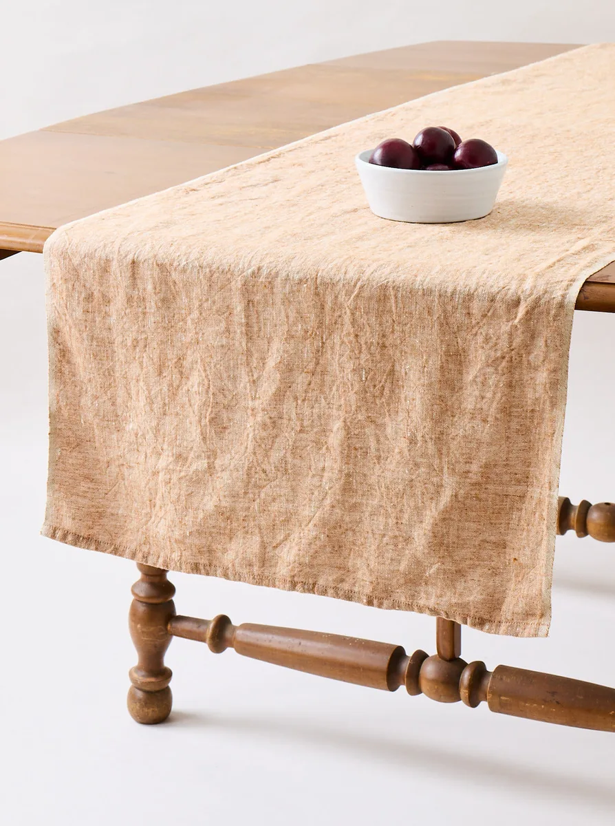 Farmhouse Pottery Linen Table Runner