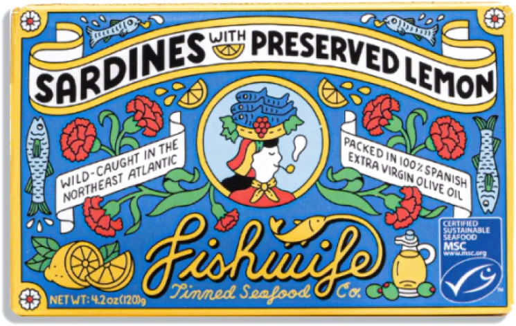 Fishwife Sardines with Preserved Lemon (1-Pack)