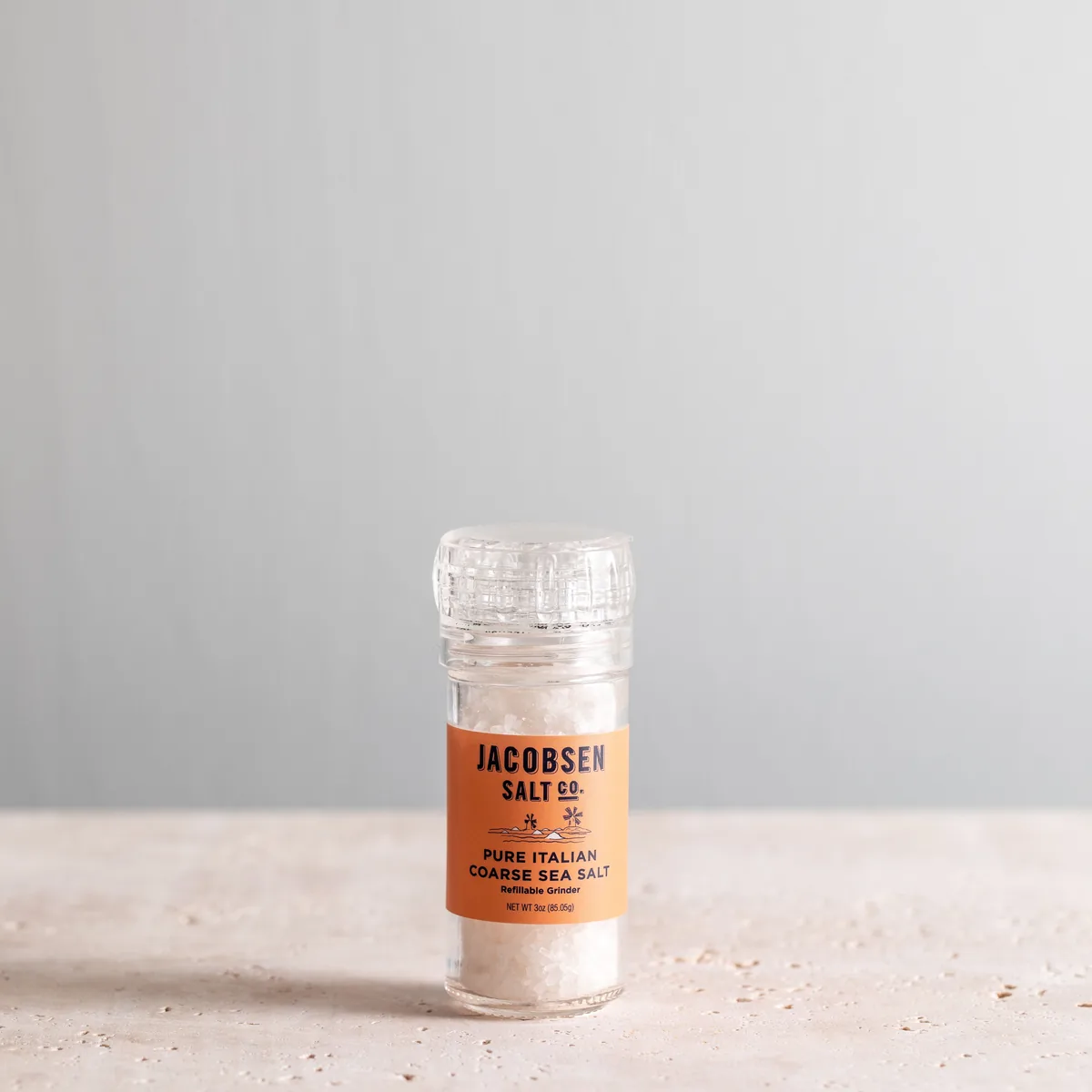 Jacobsen Salt Co Pure Coarse Sea Salt Grinder