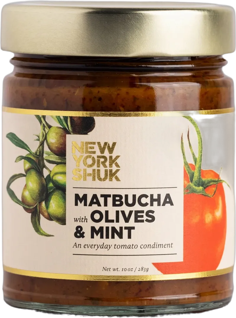 New York Shuk Matbucha with Olives and Mint