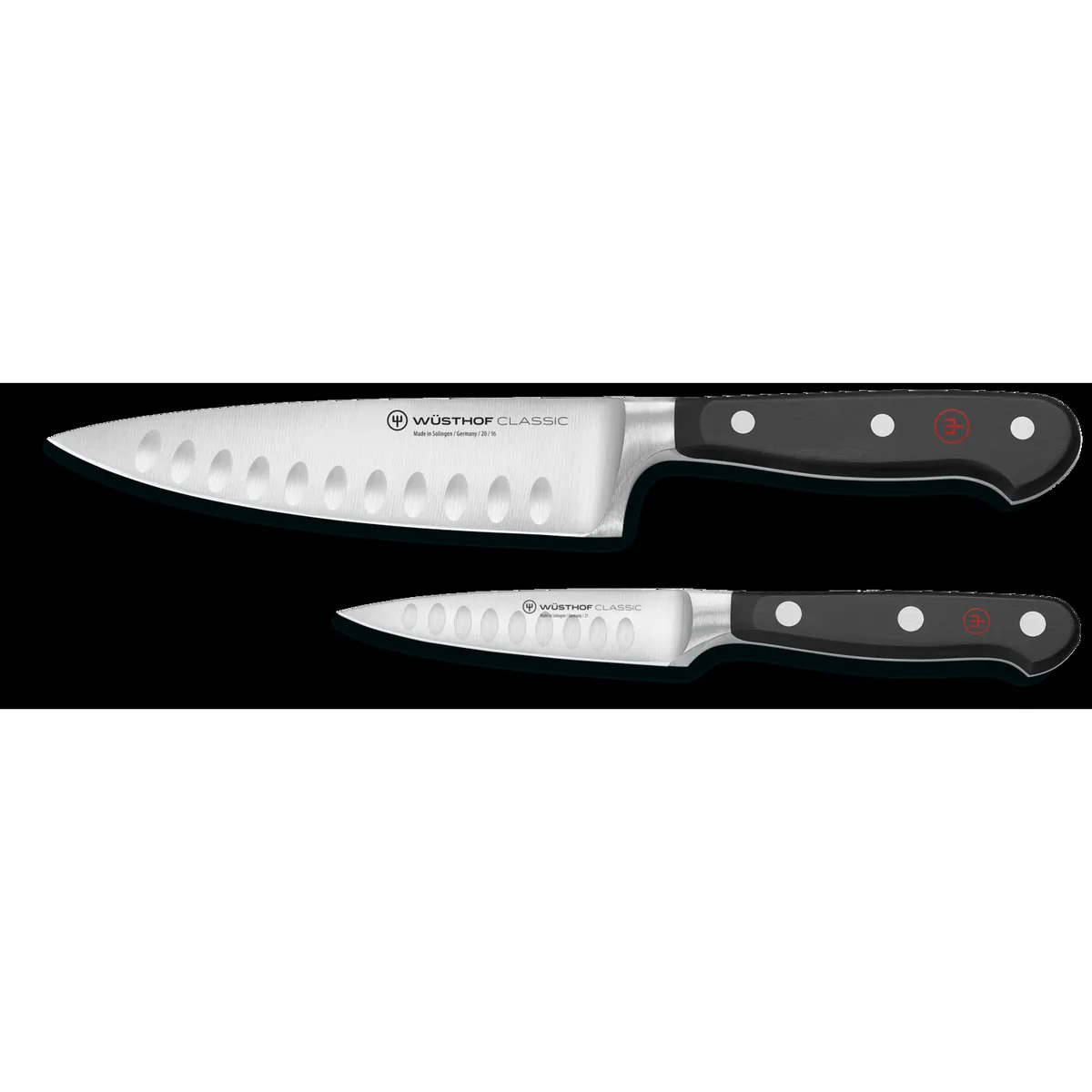 Wüsthof Classic 2-Piece Hollow Edge Chef's Knife Set